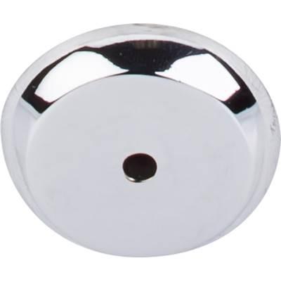 Aspen II Round Backplate 1 1/4 Inch Polished Chrome by Top Knobs