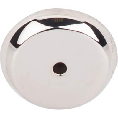Aspen II Round Backplate 1 1/4 Inch Polished Nickel by Top Knobs
