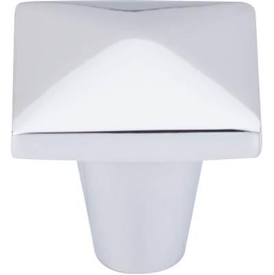 Aspen II Square Knob 1 1/4 Inch Polished Chrome