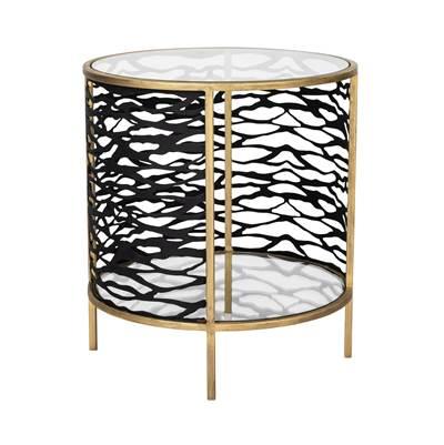 Kato End Table - Havana Gold/Carbon by Varaluz