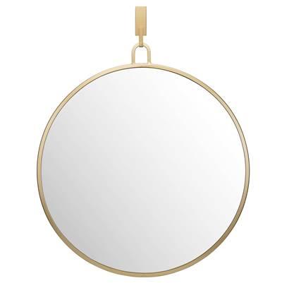 Stopwatch 30-in Round Accent Mirror - Gold by Varaluz