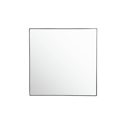 Kye 40x40 Rounded Square Wall Mirror - Black