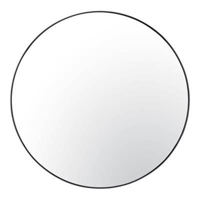 Tablet 40-in Round Wall Mirror - Black