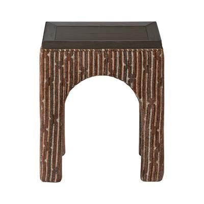 Continental Side Table - Dark Brown Oak/Geo by Varaluz