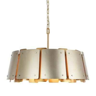 Peep Show 5-Lt Pendant - Sunwashed Silver/Brushed Sienna by Varaluz