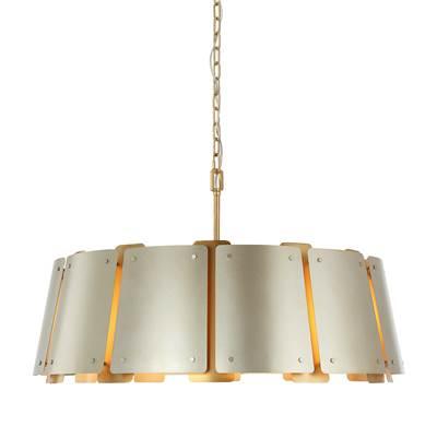 Peep Show 8-Lt Pendant - Sunwashed Silver/Brushed Sienna