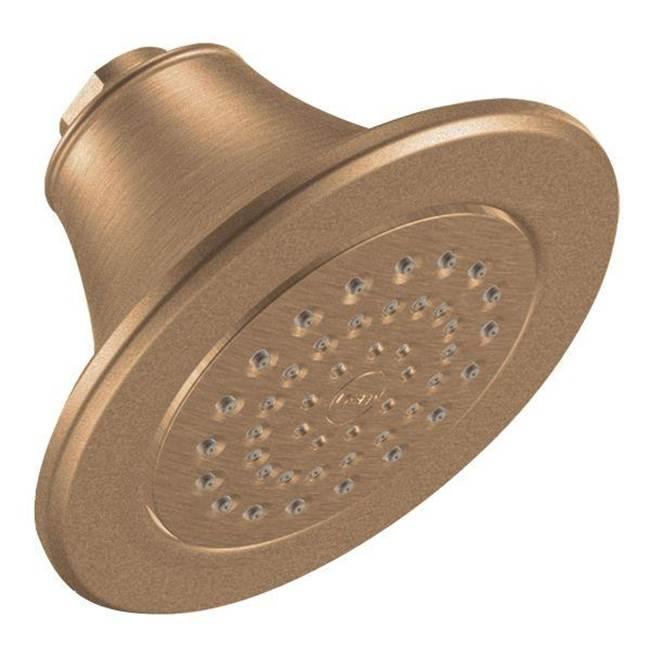 Icon 5-7/8'' One-Function Showerhead with 2.5 GPM Flow Rate, Chrome - Brushed Bronze by Moen
