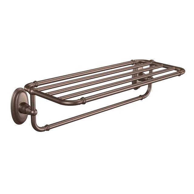 Brushed Nickel Towel Shelf - Oil Rubbed Bronze