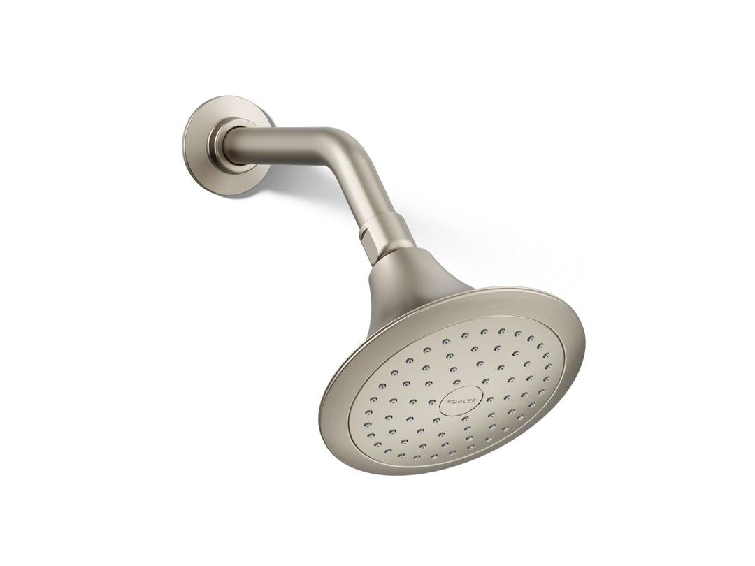 Fort1/2 Single-function showerhead, 2.5 gpm - Vibrant Brushed Nickel by Kohler
