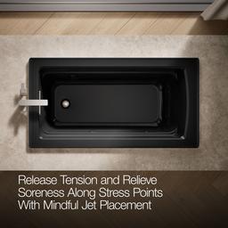 Archer 60'' x 32'' drop-in Heated BubbleMassageE air bath and whirlpool - image 6