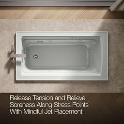 Archer 60'' x 32'' drop-in Heated BubbleMassageE air bath - image 6