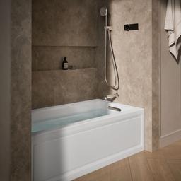 Archer 60'' x 32'' alcove Heated BubbleMassageE air bath, right drain - image 2