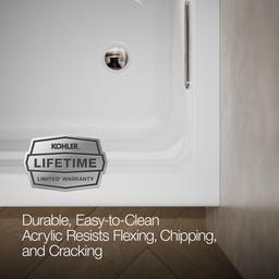 Archer 60'' x 32'' alcove Heated BubbleMassageE air bath, right drain - image 8