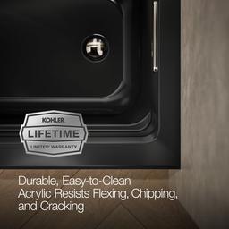 Archer 60'' x 32'' alcove Heated BubbleMassageE air bath with Bask heated surface, right drain - image 9