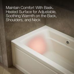 Archer 60'' x 32'' alcove Heated BubbleMassageE air bath with Bask heated surface, right drain - image 8