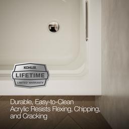 Archer 60'' x 32'' alcove Heated BubbleMassageE air bath with Bask heated surface, right drain - image 9