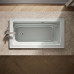 Archer 60'' x 32'' drop-in Heated BubbleMassage air bath with Bask heated surface - image 6