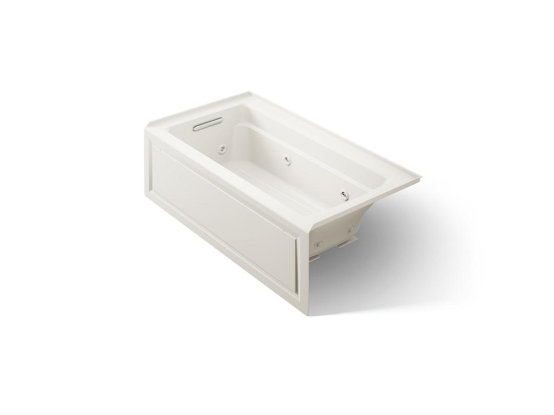 Archer 60'' x 32'' alcove whirlpool bath, left drain by Kohler