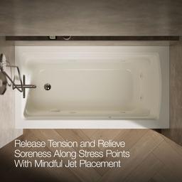 Archer 60'' x 32'' alcove whirlpool bath, left drain - image 6