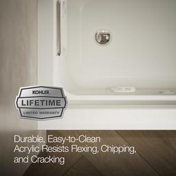 Archer 60'' x 32'' alcove whirlpool bath, left drain - image 7