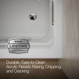 Archer 60'' x 32'' alcove heated whirlpool bath, right drain - image 7