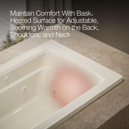Archer 60'' x 32'' drop-in whirlpool bath with and Bask heated surface - image 7
