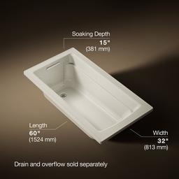 Archer 60'' x 32'' drop-in bath - image 3