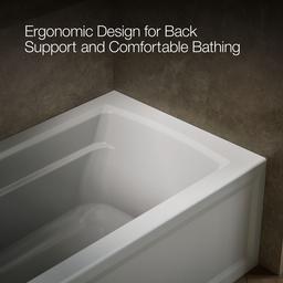 Archer 60'' x 32'' alcove bath, left drain - image 8