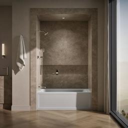 Archer 60'' x 32'' alcove bath, left drain - image 4