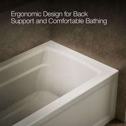 Archer 60'' x 32'' alcove bath, left drain - image 8