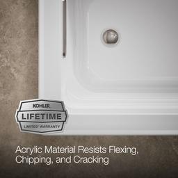 Archer 60'' x 32'' drop-in bath with Bask heated surface - image 9