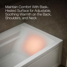 Archer 72'' x 36'' alcove Heated BubbleMassageE air bath with Bask heated surface, left drain - image 8