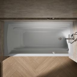 Archer 72'' x 36'' alcove Heated BubbleMassageE air bath, right drain - image 6