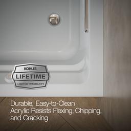 Archer 72'' x 36'' alcove Heated BubbleMassageE air bath, right drain - image 8