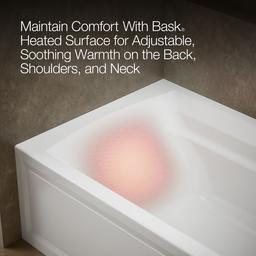 Archer 72'' x 36'' alcove Heated BubbleMassageE air bath with Bask heated surface, right drain - image 7