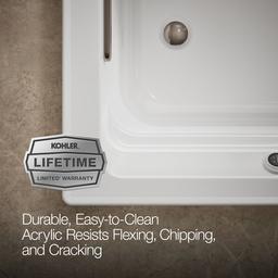 Archer 72'' x 36'' drop-in Heated BubbleMassageE air bath with Bask heated surface - image 9