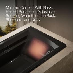 Archer 72'' x 36'' drop-in Heated BubbleMassageE air bath with Bask heated surface - image 8