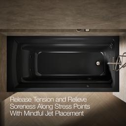 Archer 72'' x 36'' alcove whirlpool bath, right drain - image 6