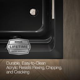 Archer 72'' x 36'' alcove whirlpool bath, right drain - image 7