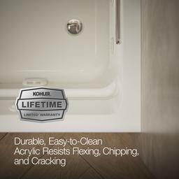 Archer 72'' x 36'' alcove whirlpool bath, right drain - image 7