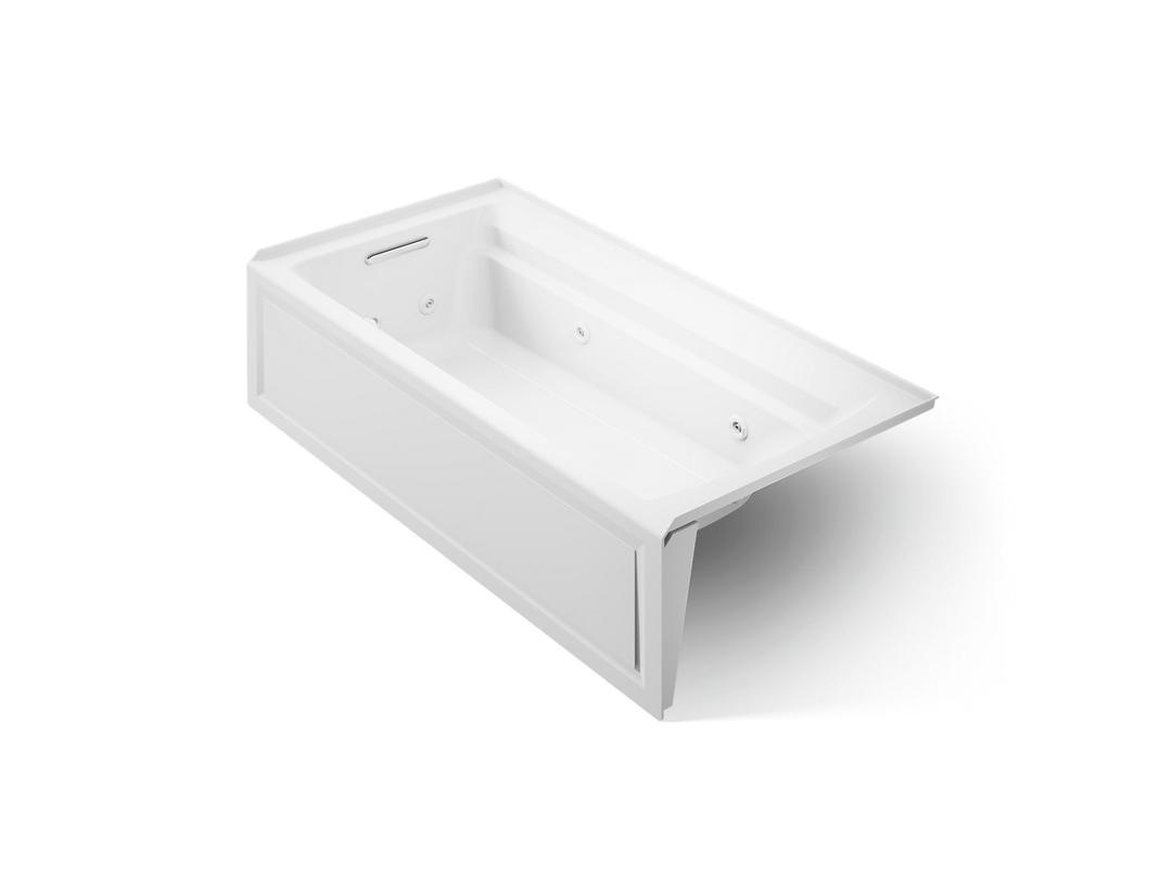 Archer 72'' x 36'' alcove whirlpool bath with alcove, left drain by Kohler