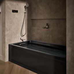 Archer 72'' x 36'' alcove whirlpool bath with alcove, left drain - image 2