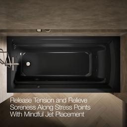 Archer 72'' x 36'' alcove whirlpool bath with alcove, left drain - image 6