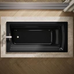 Archer 72'' x 36'' alcove bath with Bask heated surface, alcove, right drain - image 8