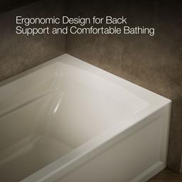 Archer 72'' x 36'' alcove bath, left drain - image 8