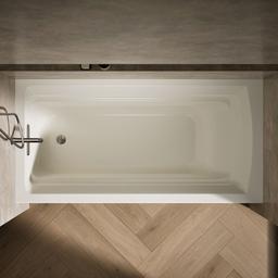 Archer 72'' x 36'' alcove bath, left drain - image 7