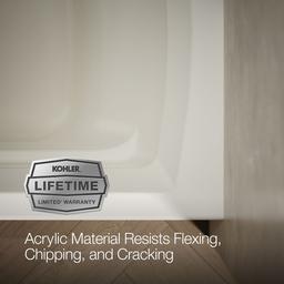 Archer 72'' x 36'' alcove bath, left drain - image 10