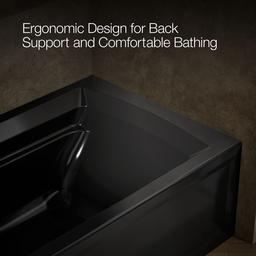 Archer 72'' x 36'' alcove bath with Bask heated surface, left drain - image 8