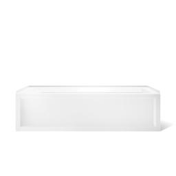 Archer 72'' x 36'' alcove bath with Bask heated surface, alcove, right drain - image 12