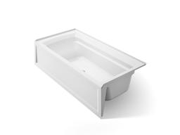 Archer 72'' x 36'' alcove bath with Bask heated surface, alcove, right drain - image 1
